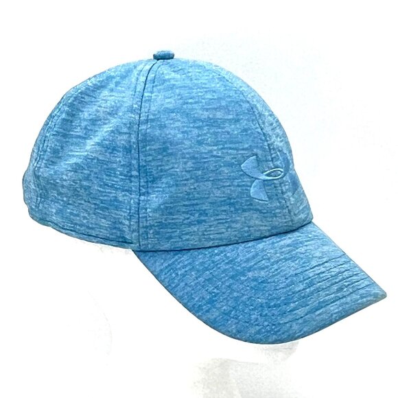 Under Armour Blue Heathered UA Free Fit Cap Hat Adjustable Strap - Picture 11 of 13